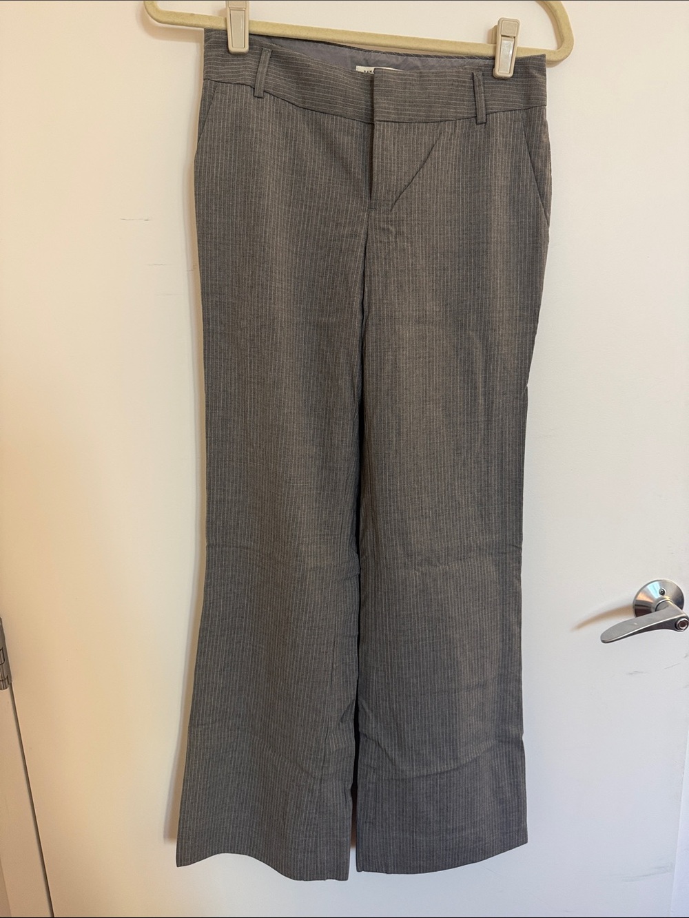 Banana Republic Gray Pinstripe Dress Pants in Martin fit, lightweight wool